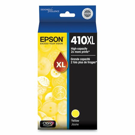 EPSON T410XL420S (410XL) Claria High-Yield Ink, 650 Page-Yield, Yellow T410XL420-S